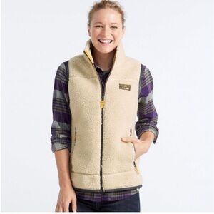 L.L. Bean Mountain Pile Fleece Sherpa SWAG Vest sz xs